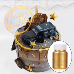 15g/Bottle Gold And Silver Dye Glitter Powder Mousse Cake Macaron Chocolate Confectionery Pastry Baking Cake Decoration