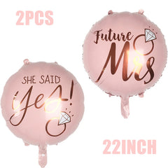 Bride To Be Balloons Rose Gold Letters Foil Balloon Team Wedding Decorations Bachelorette Party Supplies