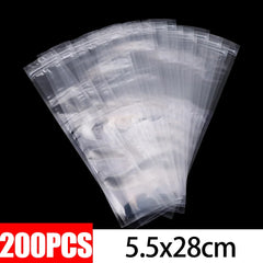 300/50Pcs Disposable Transparent Popsicle Bags Ice Cream Juice Yogurt Chocolate Ice Bags DIY Kitchen Accessories Cool Summer
