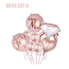Bride To Be Balloons Rose Gold Letters Foil Balloon Team Wedding Decorations Bachelorette Party Supplies