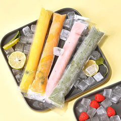 300/50Pcs Disposable Transparent Popsicle Bags Ice Cream Juice Yogurt Chocolate Ice Bags DIY Kitchen Accessories Cool Summer
