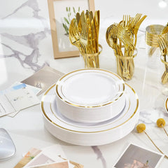 700 Pieces Of Tableware Set, Home Disposable Plastic Tableware, Themed Party Decoration, Suitable For Parties, Restaurants