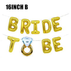 Bride To Be Balloons Rose Gold Letters Foil Balloon Team Wedding Decorations Bachelorette Party Supplies