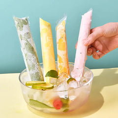 300/50Pcs Disposable Transparent Popsicle Bags Ice Cream Juice Yogurt Chocolate Ice Bags DIY Kitchen Accessories Cool Summer