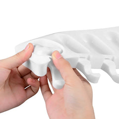 4/8 Hole Silicone Ice Cream Forms Popsicle Molds DIY Homemade Dessert Freezer Fruit Juice Ice Pop Cube Maker Mould With Sticks