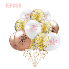 Bride To Be Balloons Rose Gold Letters Foil Balloon Team Wedding Decorations Bachelorette Party Supplies