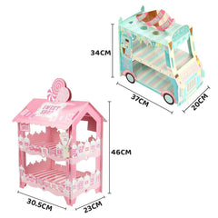 Floral Tea Party Cupcake Stand Teapot Birthday Party Dessert Tower Flower Tea Party Cupcake Stand Holder Tea Party Decorations